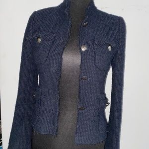 Navy Tweed blazer